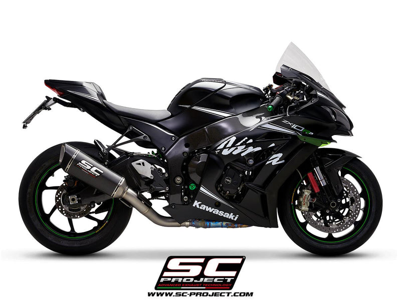 SC-Project SC1-R slip-on silencer for Kawasaki ZX-10 R/RR 2016-2020 carbon titanium K22A-DET91