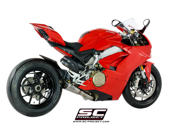 SC-Project S1 titanium semi-complete exhaust system for Ducati Panigale V4/S 2018-2020
