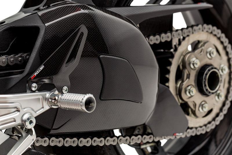 Fullsix Carbon Open Heel Guards for Ducati Panigale V4/S/R — carbon fibre set