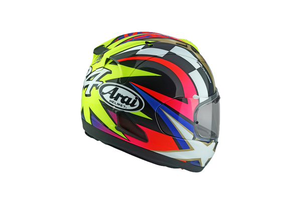 Arai RX-7V Evo helmet in Kevin Schwantz 30 Replica gloss finish