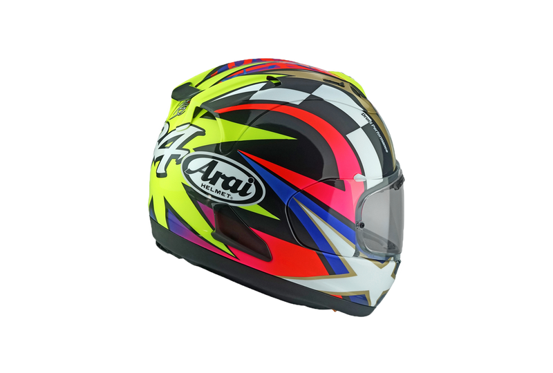 Arai RX-7V Evo helmet in Kevin Schwantz 30 Replica gloss finish