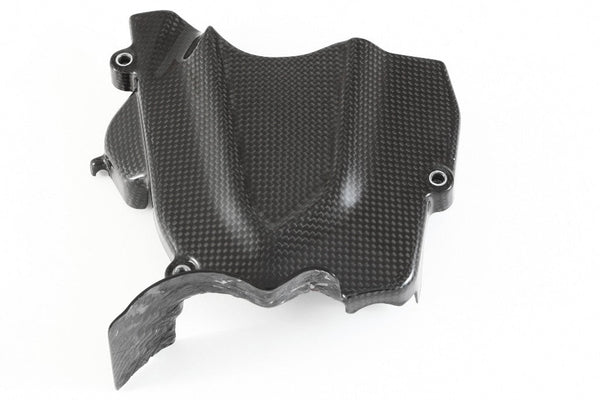 Fullsix carbon sprocket cover for MV Agusta F3 675/800 in gloss plain weave