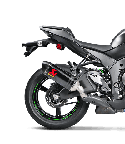Akrapovic Slip-On Line carbon silencer on Kawasaki ZX-10R 2016-2020