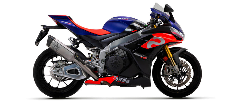 Arrow Pista 71003PT titanium slip-on silencer with carbon end cap for Aprilia RSV4 1100 Factory