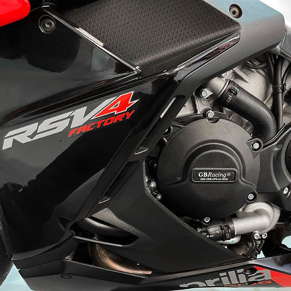GBRacing engine cover protector complete set for Aprilia RSV4 RR 1100 Factory 2021–2024