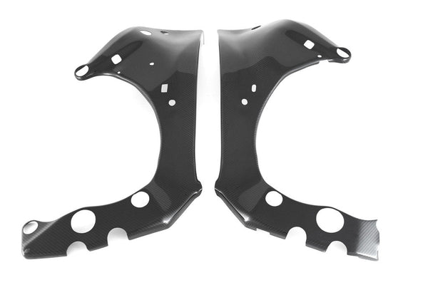 Fullsix carbon frame covers for Yamaha YZF-R1/M 2015-2026, glossy 200 Plain weave