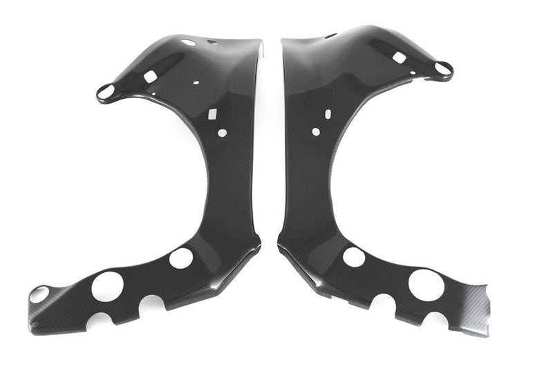 Fullsix carbon frame covers for Yamaha YZF-R1/M 2015-2026, glossy 200 Plain weave