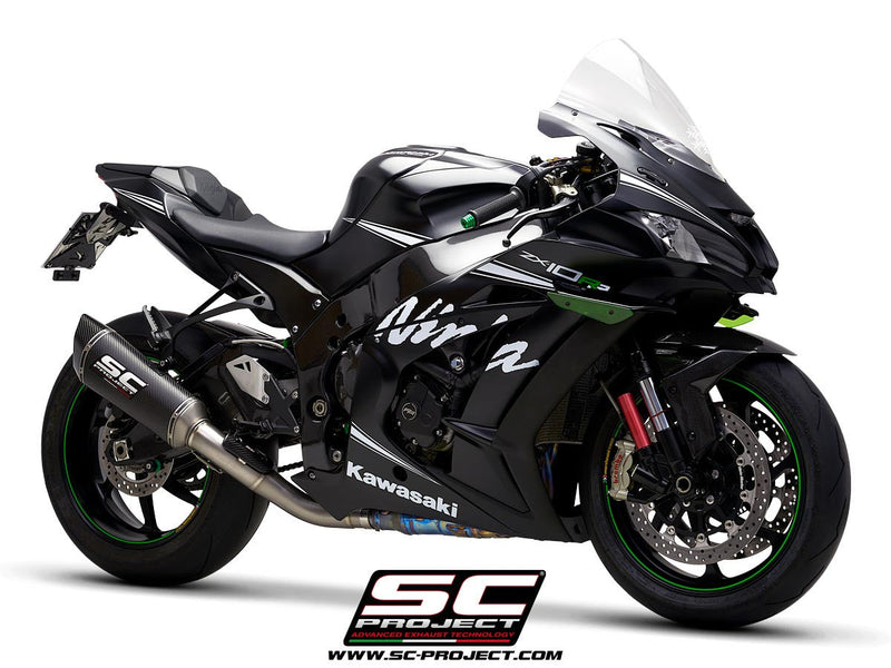 SC-Project SC1-R slip-on silencer for Kawasaki ZX-10 R/RR 2016-2020 carbon titanium K22A-DET91