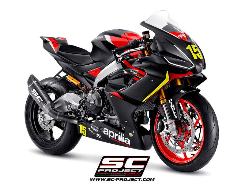 SC-Project Trofeo SC1-R 2-1 full exhaust system in titanium for Aprilia RS 660