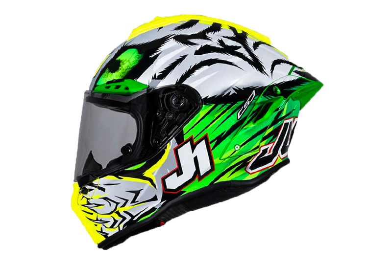 Just1 J-GPR helmet Axel Bassani Replica 2024 gloss carbon fibre livery
