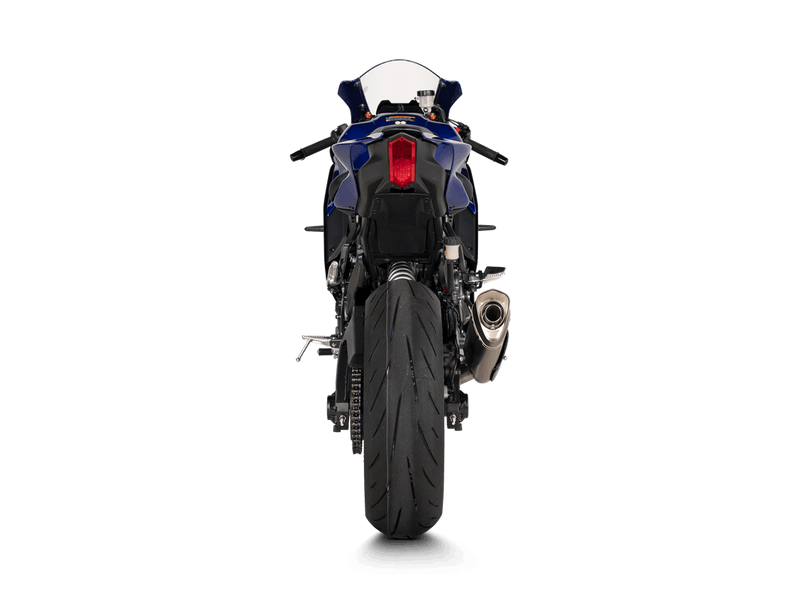 Akrapovic Racing Line stainless steel full system exhaust on Yamaha YZF-R7