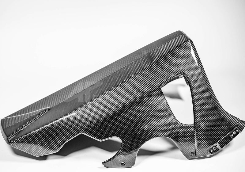 AP Carbon Line 200g twill carbon front spoiler for Yamaha YZF-R1/M RN65 2020–2026