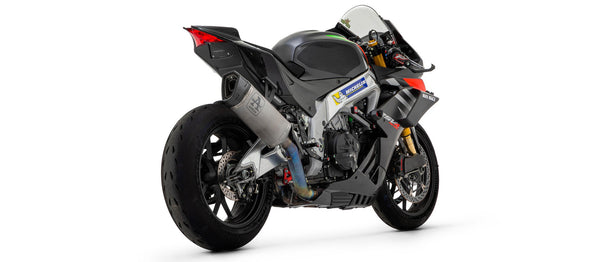 Arrow Pista 71001PT titanium slip-on silencer with carbon end cap for Aprilia RSV4 1100 Factory