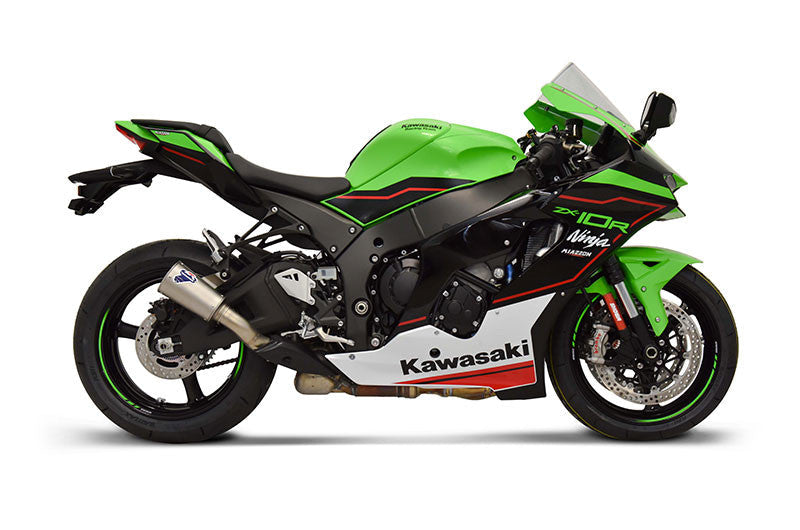 Termignoni GP2R-R slip-on exhaust kit for Kawasaki ZX-10 R/RR 2021-2026, stainless steel