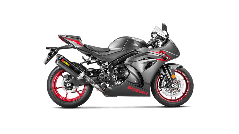 Akrapovic Slip-On Line Carbon exhaust silencer on Suzuki GSX-R 1000 2017-2023