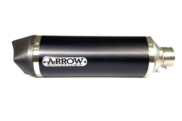 Arrow Race-Tech 71744AKN slip-on silencer dark aluminium with carbon end cap for Aprilia RSV4 2015-2016