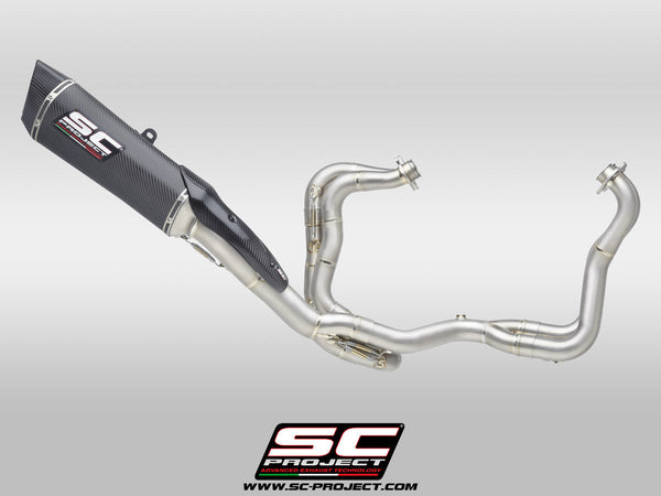SC-Project SC1-R 250mm full titanium exhaust system for Aprilia RSV4 1100 Factory 2021-2024