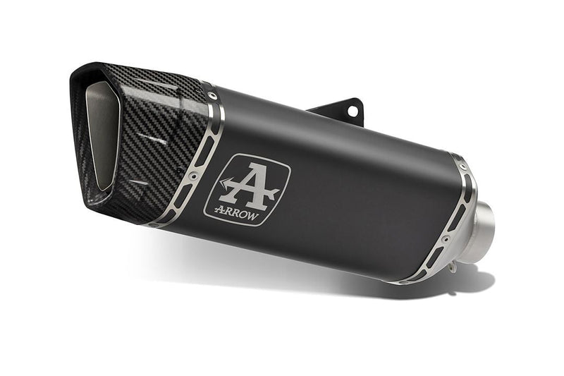 Arrow Pista slip-on silencer 71002PTN dark stainless steel carbon cap Aprilia RSV4 1100 Factory