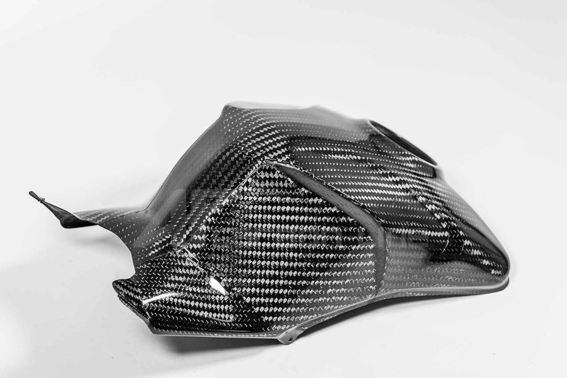 AP Carbon Line SBK tank cover in 400g twill carbon for Ducati Panigale V4/S/R 2022-2024