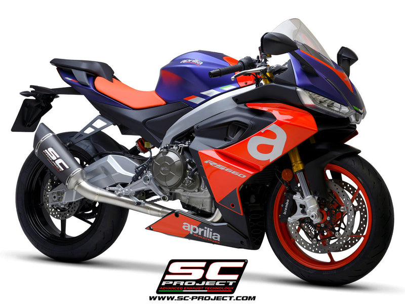 SC-Project Trofeo SC1-R 2-1 full exhaust system in titanium for Aprilia RS 660