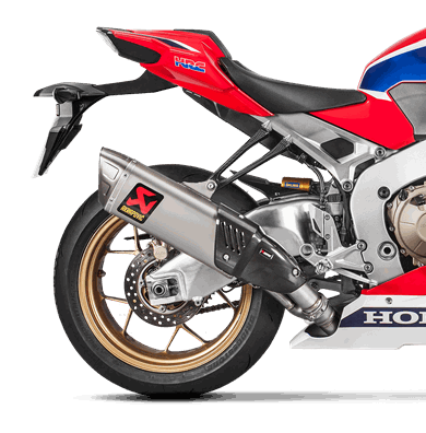 Akrapovic Slip-On Line titanium silencer on Honda CBR1000RR SC77