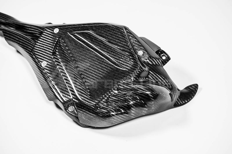 AP Carbon Line 200g twill carbon ECU cover with cooling duct for Yamaha YZF-R1/M RN65