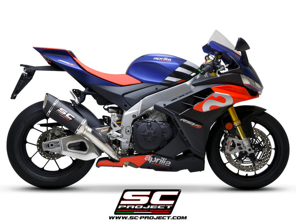 SC-Project SC1-R 250mm slip-on silencer for Aprilia RSV4 1100 Factory 2021-2024