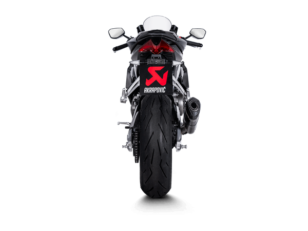 Akrapovic Racing Line Carbon full exhaust system on Aprilia RS 660