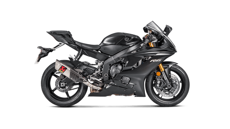 Akrapovic Slip-On Line titanium silencer for Yamaha YZF-R6 2008–2026, part S-Y6SO12-HAPT