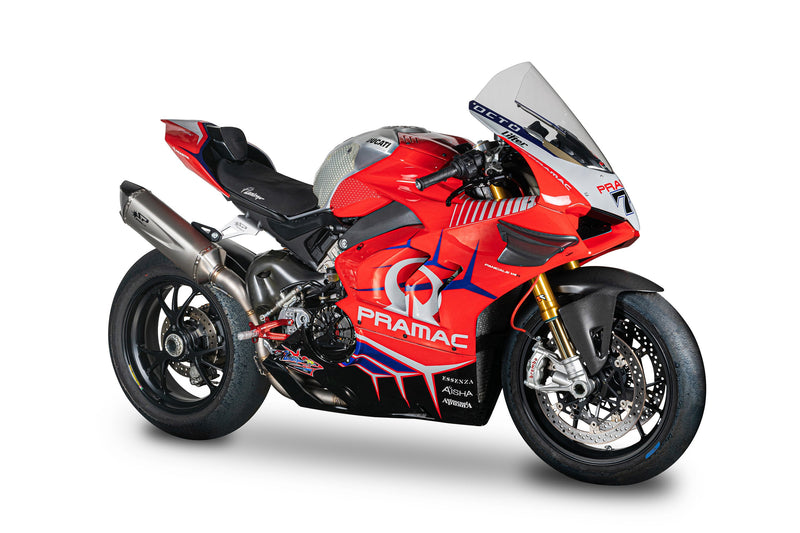 Spark FORCE EVO stainless steel half system exhaust on Ducati Panigale V4 GDU8840