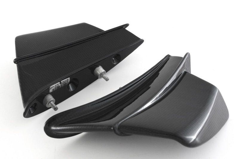 Fullsix carbon winglets for Ducati Panigale V4/S/R 2019-2021 in glossy 200 plain weave