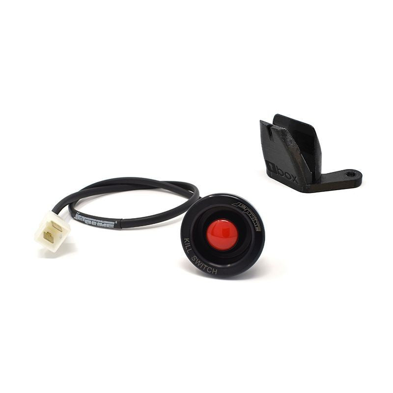 JetPrime JP KS 003 kill switch button for Yamaha YZF-R6 in titanium finish