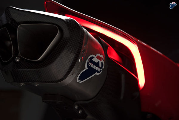 Termignoni 4USCITE stainless steel complete exhaust system on Ducati Panigale V4/S