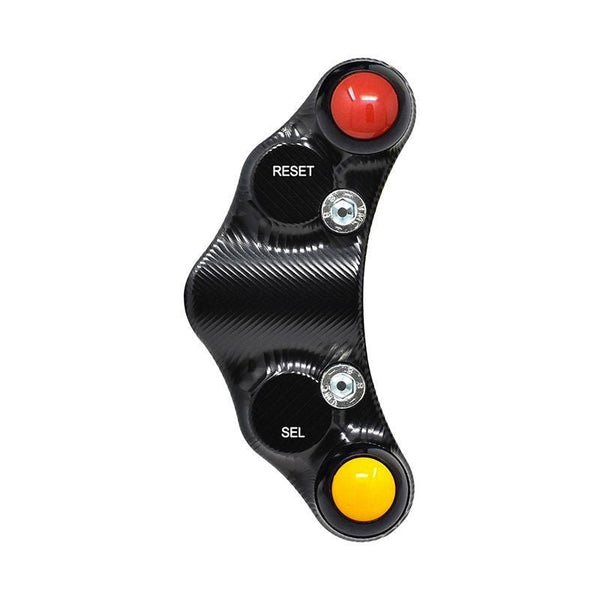 JetPrime left handlebar switch unit for Yamaha YZF-R7 2021-2026 in black finish