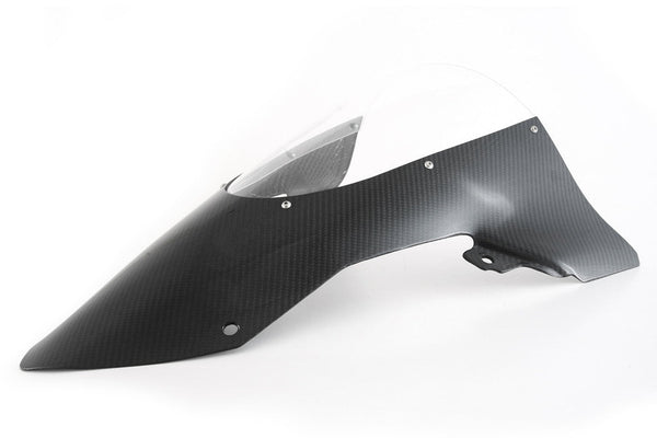 Fullsix carbon windscreen for BMW S1000RR K67 2019-2024, transparent 245 twill glossy finish