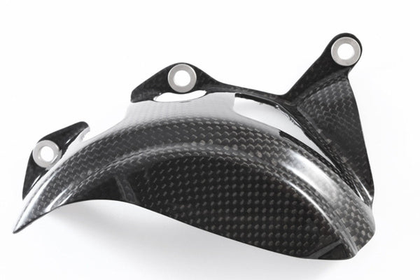 Fullsix carbon alternator cover for Ducati Panigale V2 955, glossy 200 plain weave finish