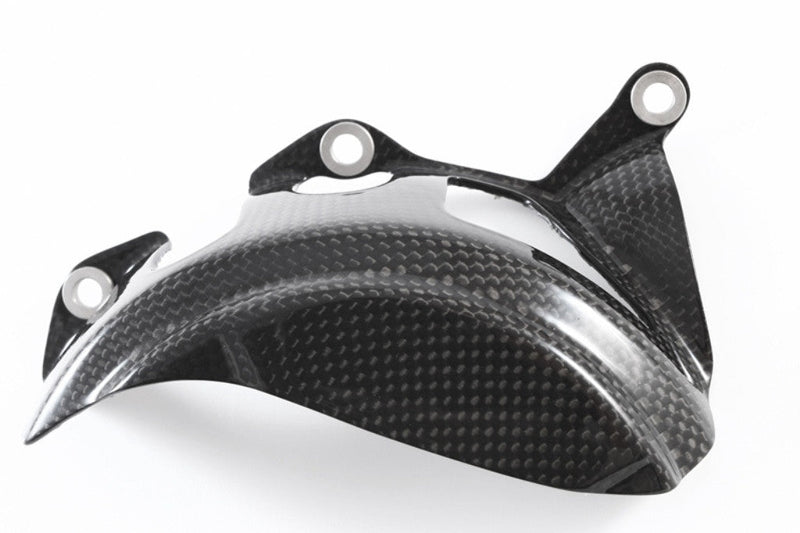 Fullsix carbon alternator cover for Ducati Panigale V2 955, glossy 200 plain weave finish