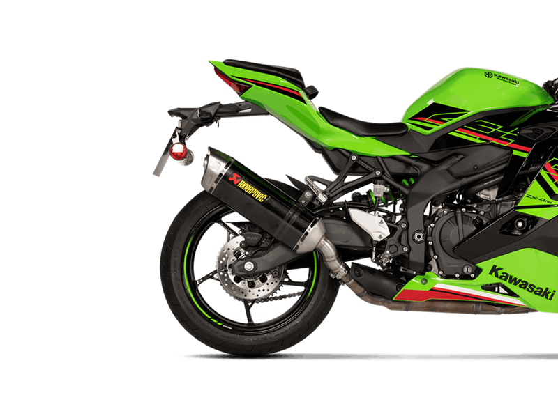Akrapovic Slip-On Line Carbon silencer on Kawasaki ZX-4R 2023-2025 — part S-K4SO8-HRC