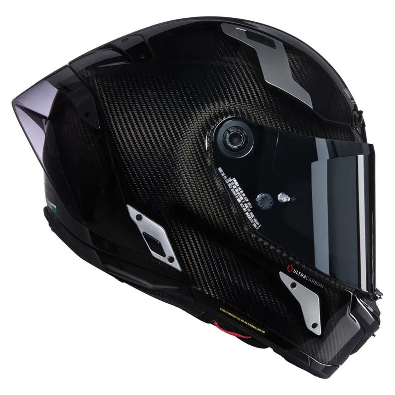 Nolan X-804 RS Ultra Carbon full-face helmet in Glossy Silver Argento 332