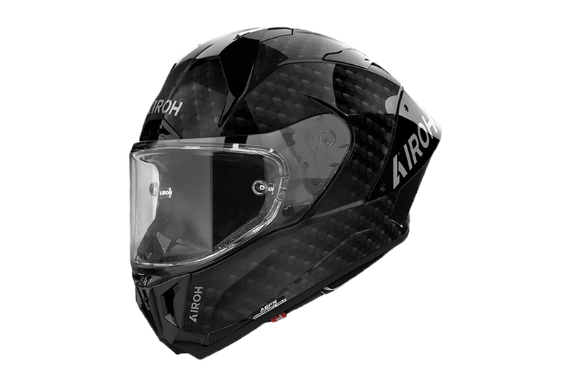 Airoh GP 800 FIM Racing #1 full-face helmet in glossy carbon finish