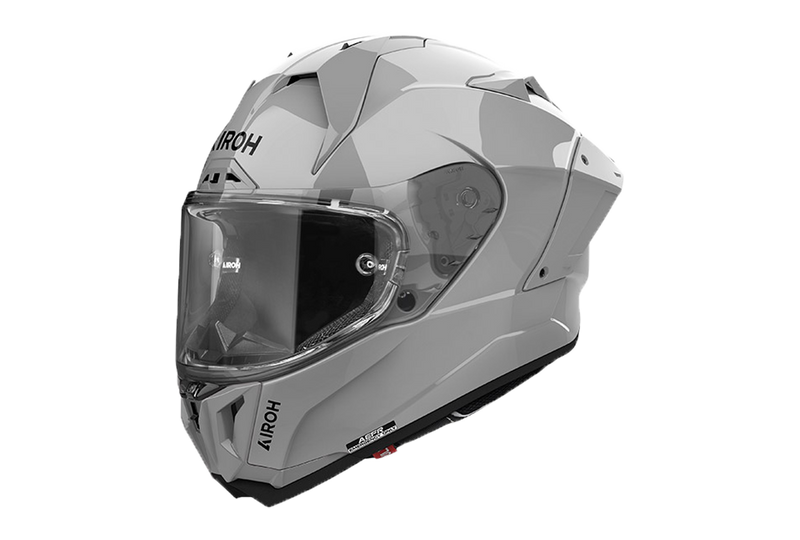 Airoh GP 800 Color full-face helmet in Cement Grey Glossy finish
