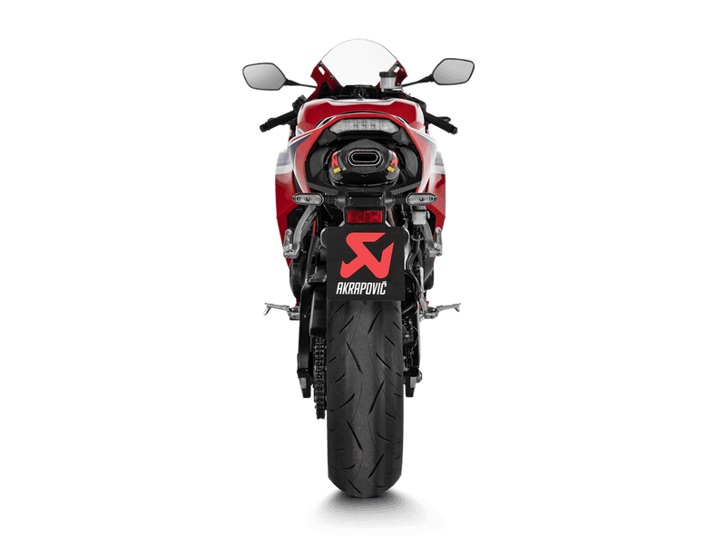 Akrapovic Slip-On Line Titanium silencer with carbon end cap on Honda CBR 600 RR PC69