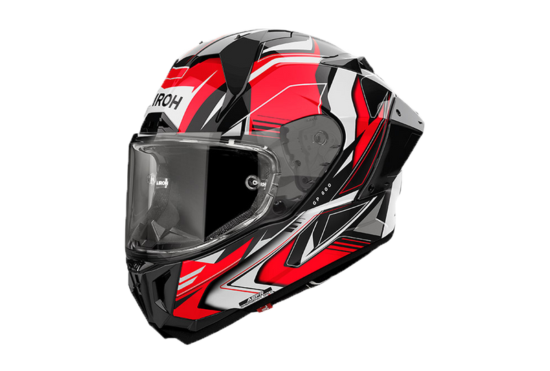Airoh GP 800 Must full-face helmet in black and red glossy finish