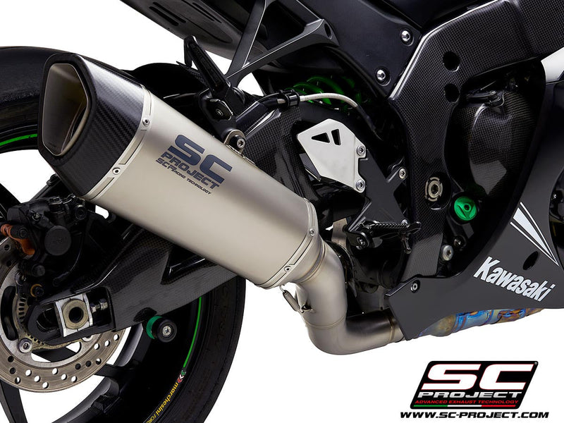 SC-Project SC1-R slip-on silencer for Kawasaki ZX-10 R/RR 2016-2020 carbon titanium K22A-DET91