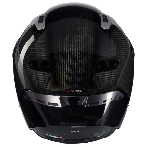 Nolan X-804 RS Ultra Carbon full-face helmet in Glossy Silver Argento 332