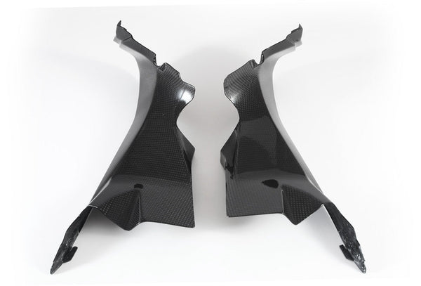 Fullsix carbon air duct covers for Ducati Panigale 1299/S in gloss carbon fibre