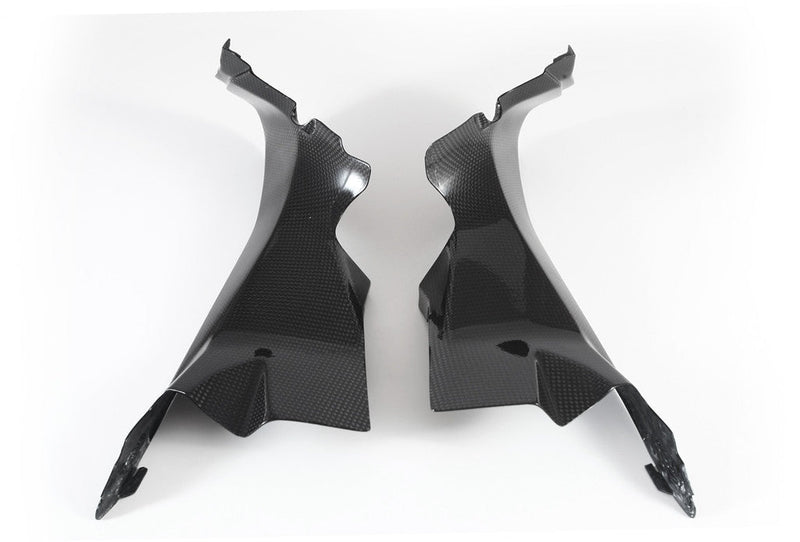 Fullsix carbon air duct covers for Ducati Panigale 1299/S in gloss carbon fibre
