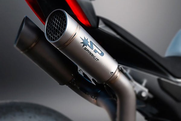 Spark Exhaust GDU8845 Grid-O full titanium exhaust system on Ducati Panigale V4