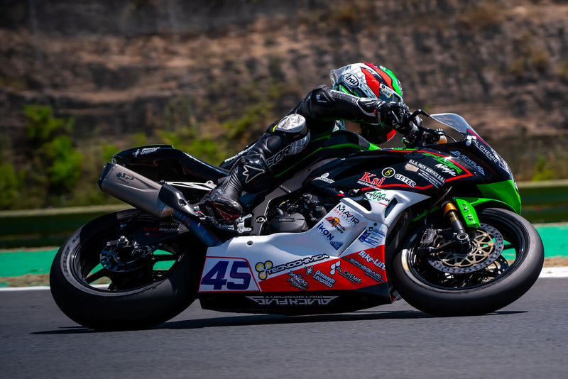 Spark Exhaust GKA8829T titanium full system with Force EVO carbon silencer on Kawasaki ZX-6R