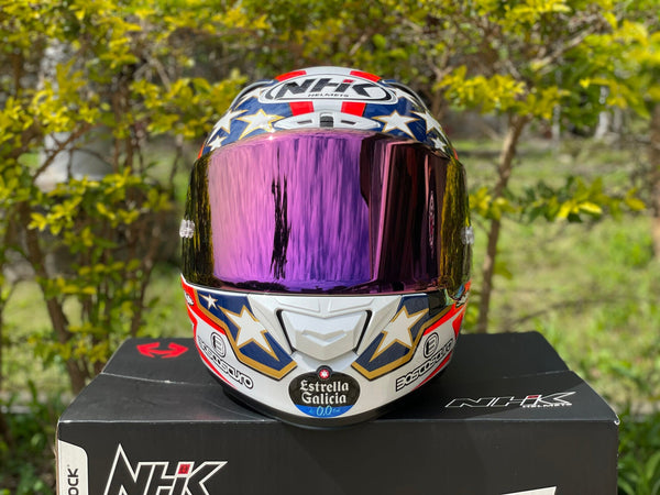 NHK GP-R Tech Race replacement visor in Amarant Pink